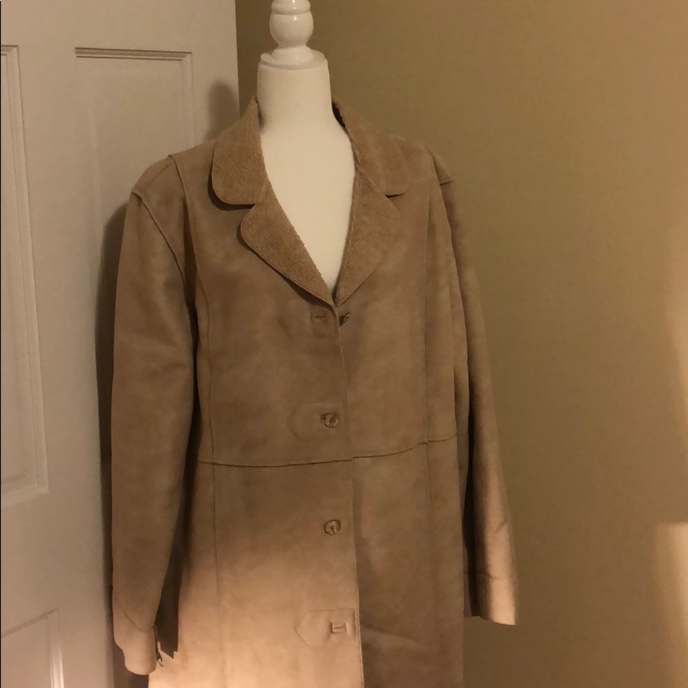 Jjill faux shearling coat.